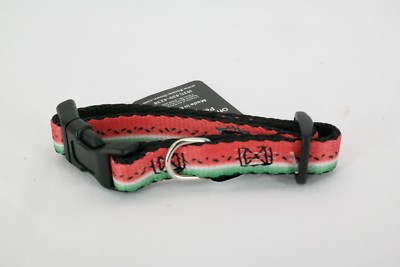 Buckle-Down Watermelon Pet Collar  1/2'' Wide 6 - 9'' Neck Small TF
