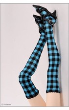 Dollmore 1/3 BJD SD - Band Soft Check Stocking Blue