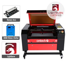 OMTech 60W 20x28in Autofocus CO2 Laser Engraver with Stardand Accessories Combo