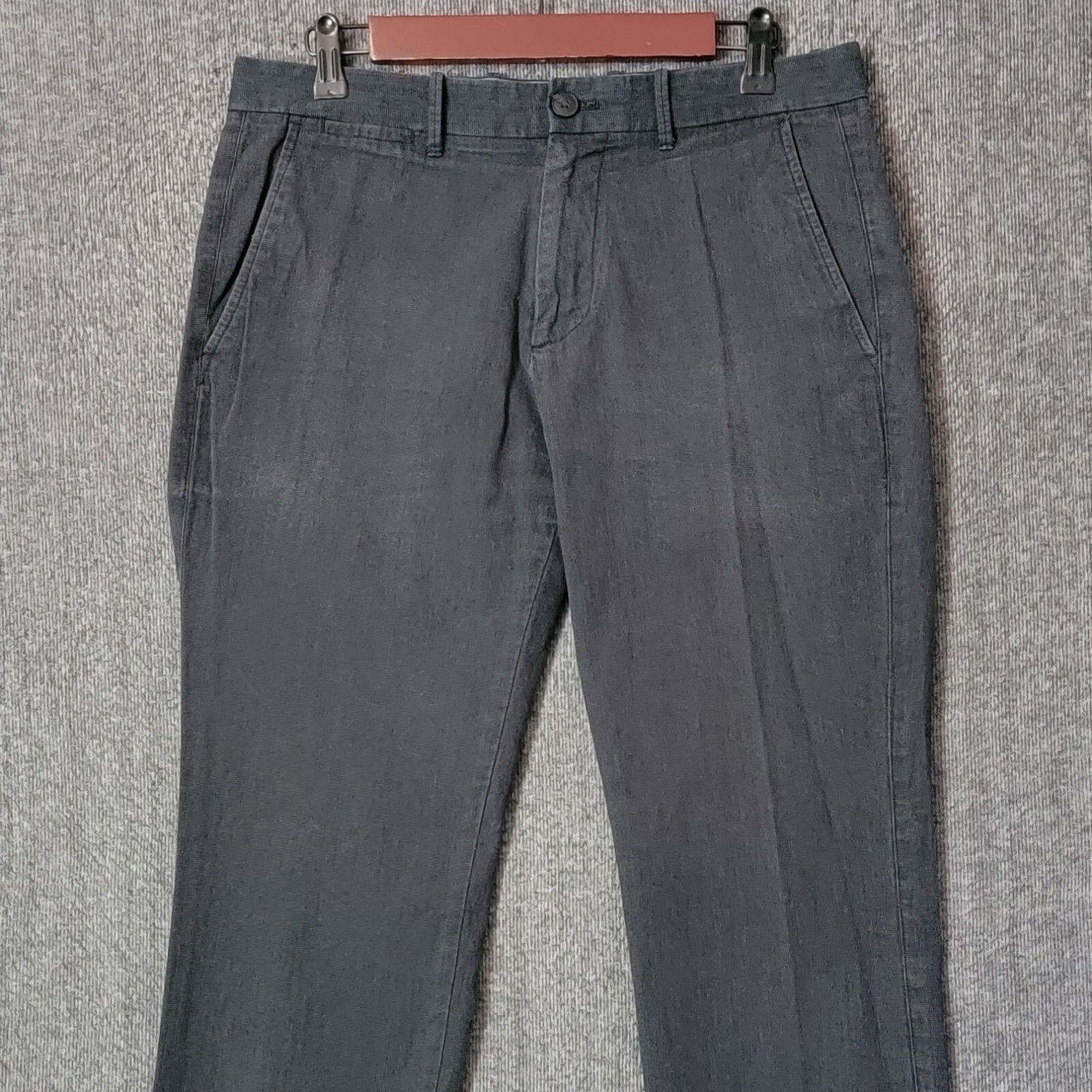 Gap Chino Pants Mens 32x31* Navy Herringbone Slim Straight Leg eBay