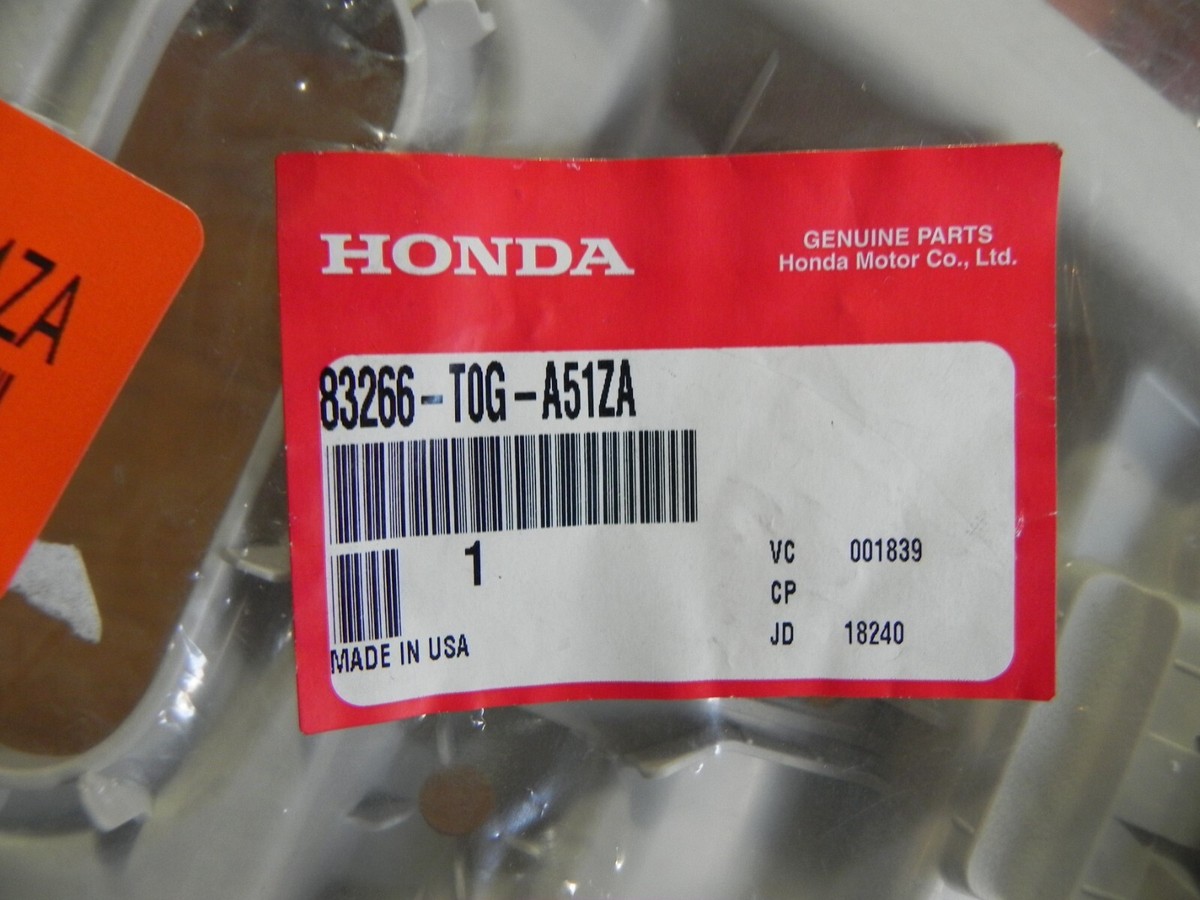 Healthy Beauty 3個セット Genuine Honda, Cover, Elr Bracket *YR416L* (Max Ivory) - Honda