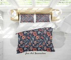 3D Abstract Floral Leaves Pattern Quilt Cover Set Bedding Sets Pillowcases 64