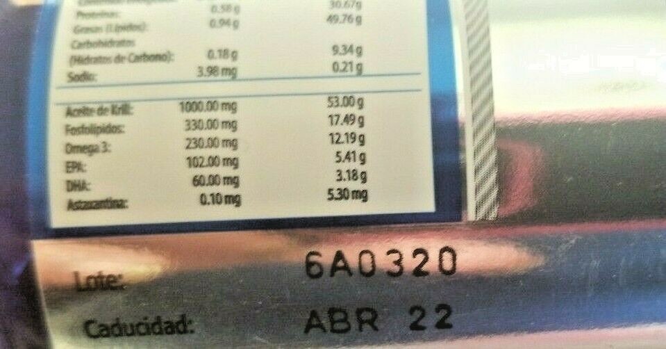 OTC Simi KRILL OIL 1000 mg w/60 caps Suplemento exp. 06/2024