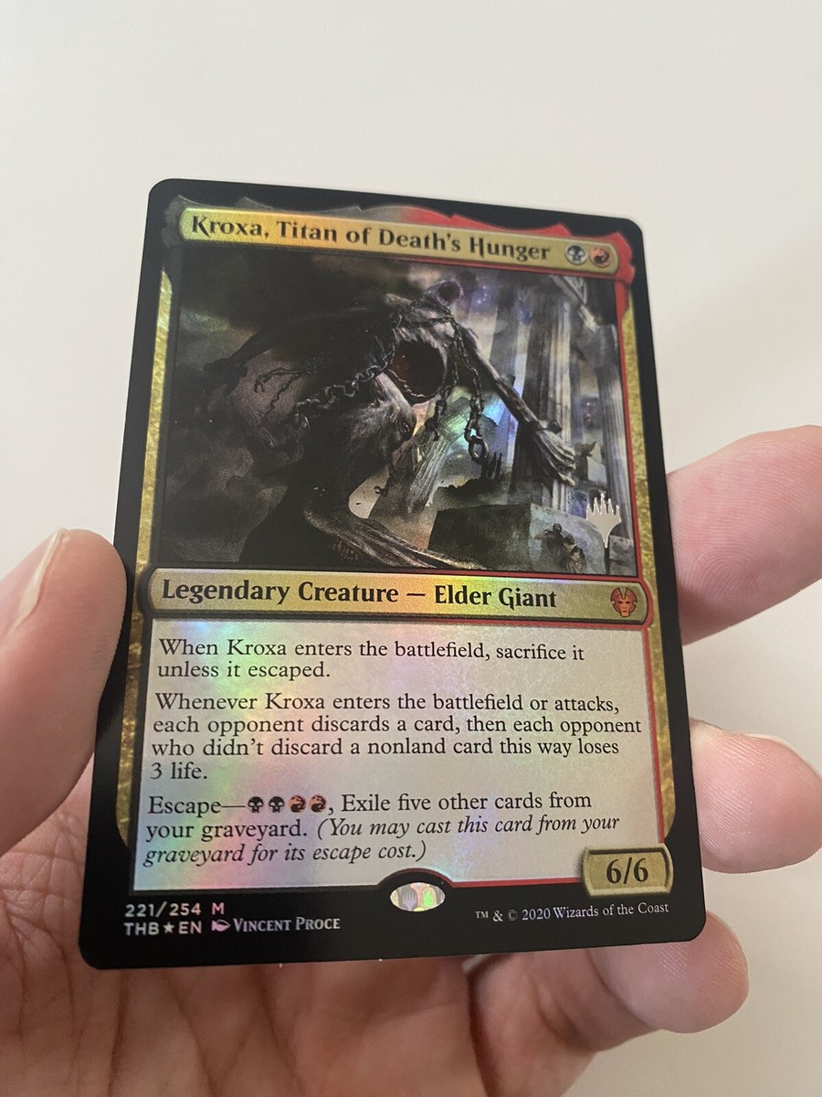 MTG Kroxa, Titan Of Death's Hunger (221) *Foil* Promo Theros