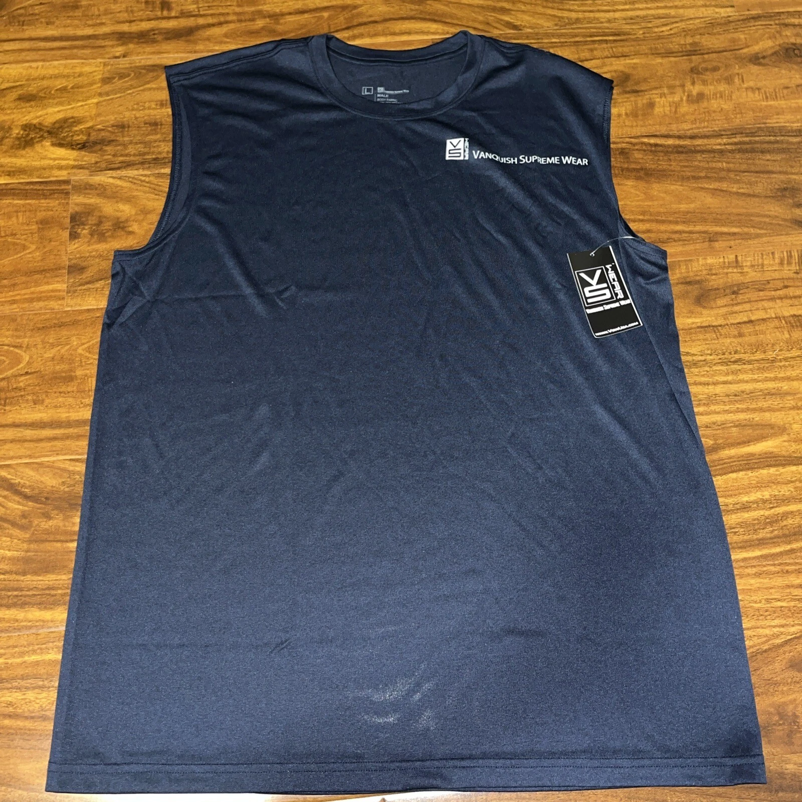 Débardeur gilet string homme Vanquish Supreme Wear bleu gym taille L
