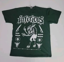 Inferious  Ohio Metalcore Band T Shirt Green M Tag Is Worn. Check Description 