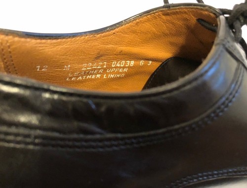 Bostonian Classic First Flex Black Oxford Lace Up Mens Leather Shoes 12 - Picture 2 of 8