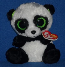 TY BEANIE BOOS - BAMBOO the 6" PANDA - MINT with NEAR PERFECT TAG - RED TAG