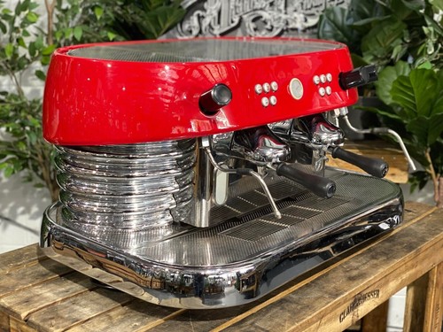 BRASILIA EXCELSIOR 2 GROUP RED ESPRESSO COFFEE MACHINE COMMERCIAL BARISTA CAFE - 第 11/11 張圖片