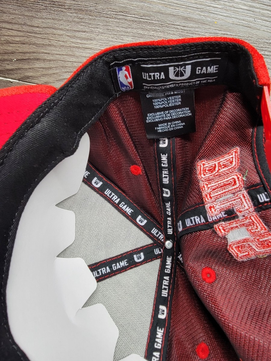 NBA Ultra Game Red Suede Chicago Bulls SnapBack Adjustable NBA Ultra Game Red Suede Chicago Bulls SnapBack Adjustable