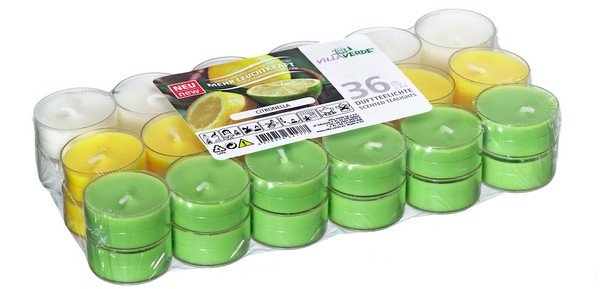 36 Citronella Duftteelichter Acryl Cup Outdoor Kerzen Duftkerzen Garten-image