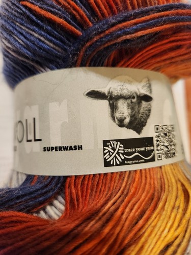 Jawoll Magic 6 Ply Yarn by Lang Yarns ORANGE NAVY GRAY GOLD plus more colors - Picture 3 of 6