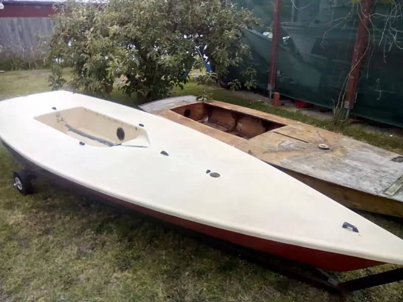 old sailboat hulls laser, rainbow and elwood junior cat hulls for sale