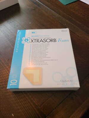 Xtrasorb Adhesive Foam Dressing with Adhesive Border ''4.5 x 4.5 , 10 Count''