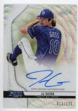 JJ Goss 2020 Bowman Sterling Baseball Auto Autograph Wave Refractor #012/125