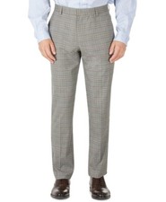 Tommy Hilfiger NWT Men's Modern Fit Stretch Check Pants Brown Size 36 X 32 $95