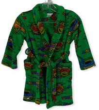Nickelodeon Teenage Mutant Ninja Turtlles Fleece Bathrobe- Size XS