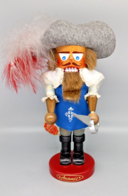 SIGNED - Christian Steinbach 3 Musketeers Aramis Chubby Size Nutcracker - S722
