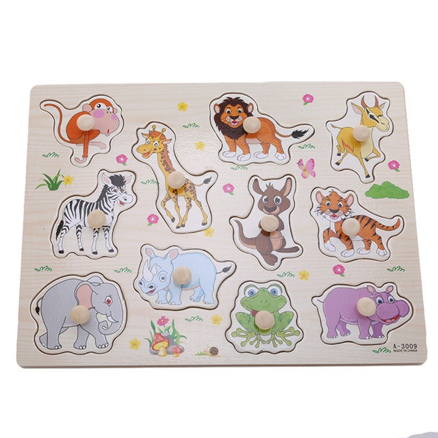 wooden animal jigsaw puzzles