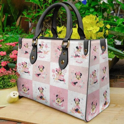 #ad Personalized Minnie Leather Handbag Disney Leather Handbag gift Woman