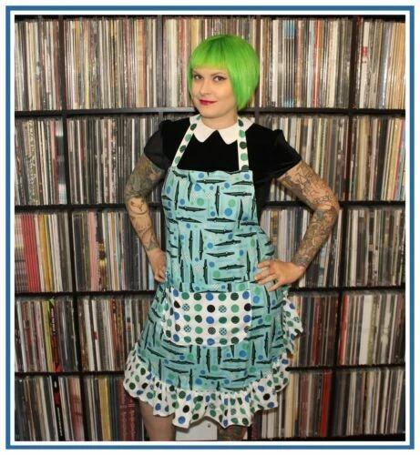 Mezcla de algodón Handmade Animal Print Delantales de cocina