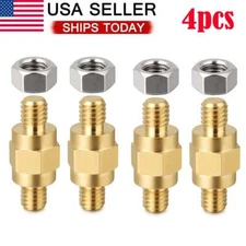 3/8"-16 Brass Side Post Battery Terminal Bolt Standard Extender Stud for GM Post