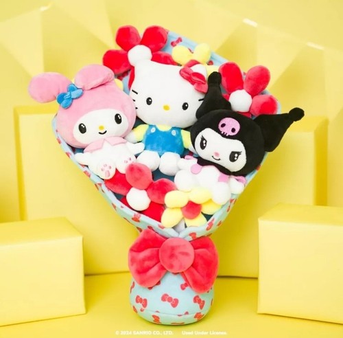 Hello Kitty and Friends - 12-inch Plush Valentine’s Bouquet - 9 Plush Included - 第 3/7 張圖片