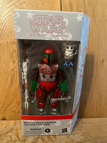 Star Wars schwarze Serie Mandalorian Warrior Holiday Edition neu (A08) - Bild 2 von 4