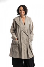 Champagne Horatio Mantel Kurz Gr. XL natur  Viscose Gemisch