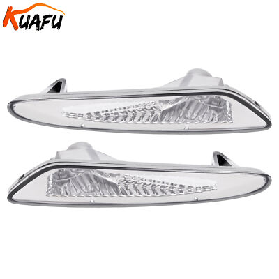 KUAFU Clear Bumper Side Marker Lights For Mercedes Benz R230 SL Class 2003-2006