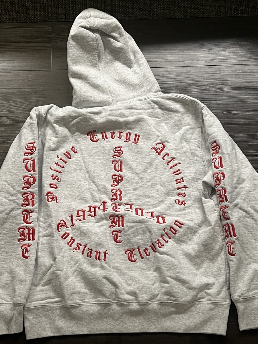 Supreme FW20 Peace Hooded Sweatshirt (Ash Grey) Men