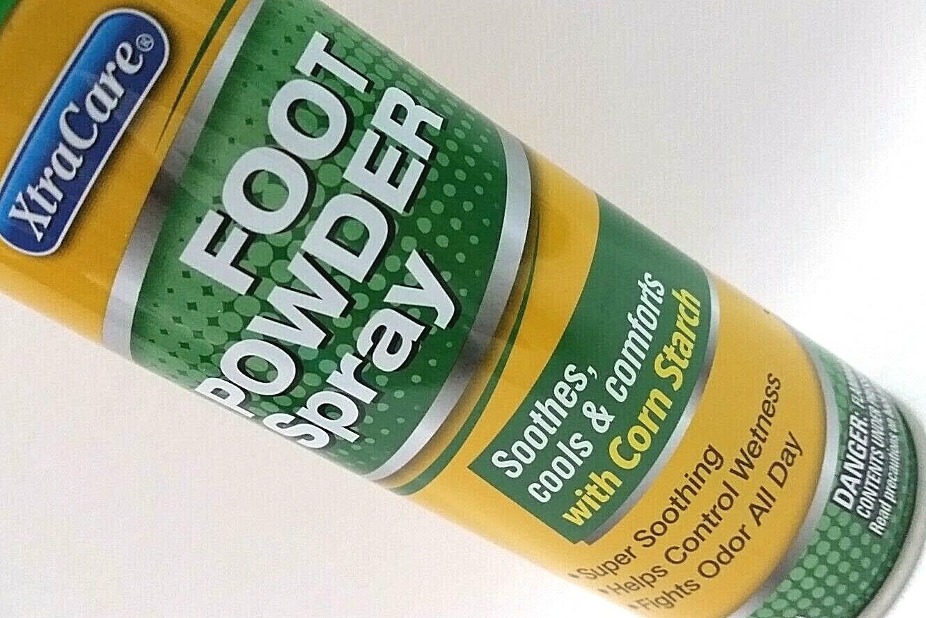 4 X Xtra Care Foot Powder Spray Soothes cools & comforts w/ Corn Starch