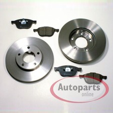 Bremsscheiben Ø 320 mm + Bremsbeläge vorne für Volvo V40 + Ford Focus II ST