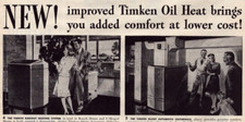 Timken Detroit Axle Silent Automatic Oil Heat 1945 Vintage Print Ad Home Designs