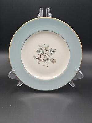 Vintage Royal Doulton ''Rose Elegans'' Entenei blau Seite Brotteller 61/2''