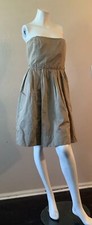 Marc By Marc Jacobs Beige Khaki Pockets Strapless Sundress Dress Sz 8