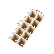 10 Grid Seed Starter Peat Pots Biodegradable Seedling Tray Plants Gardening Tool