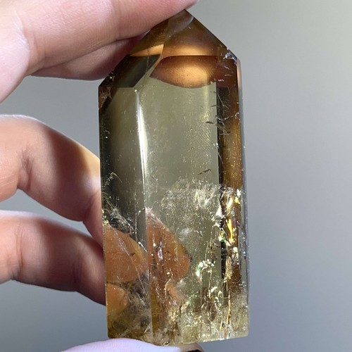 Citrino (natural) africano (Congo/Zambia) torre arco iris cristal curativo - Imagen 6 de 10