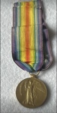 WW1 1914-1919 Victory Medal Named  Gunner 154443 A.H.Stokes Royal Artillery