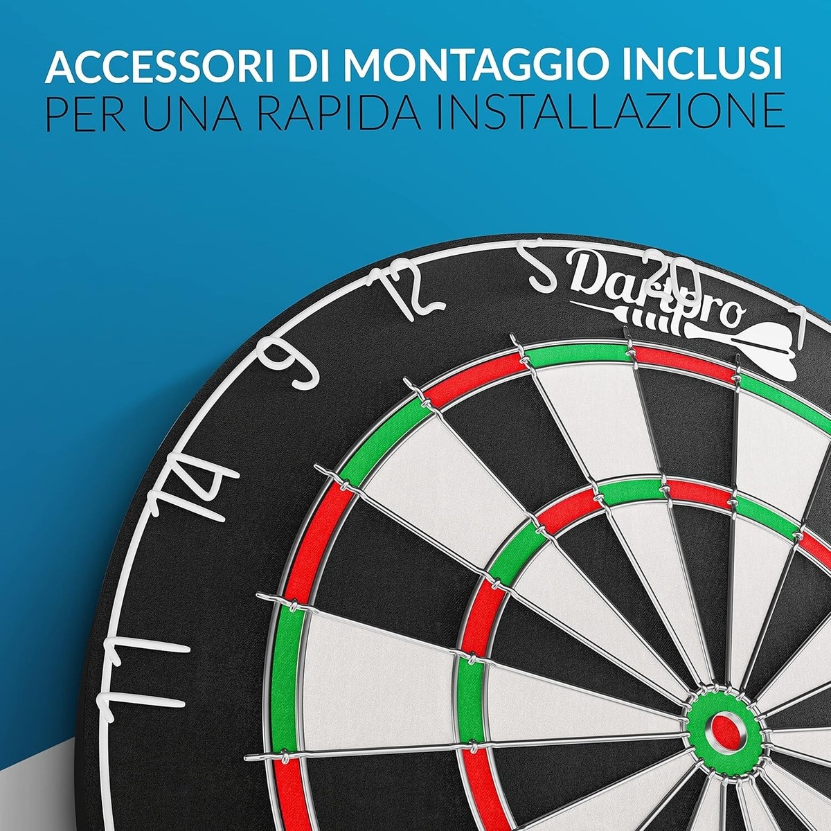 Flintronic 2 Set Porta Freccette Accessori Kit, Staffa da Parete per Freccette, Ganci per Freccette Bersaglio, Supporto per Freccette, Staffa di Montaggio per Freccette, Kit di Accessori per Freccette