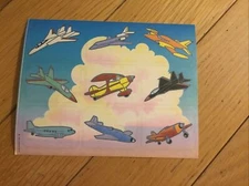 Vintage Gibson Sticker Sheet Planes Airplanes Jets? Big Cloud