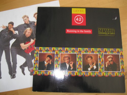 Level 42 Running In The Family LP top