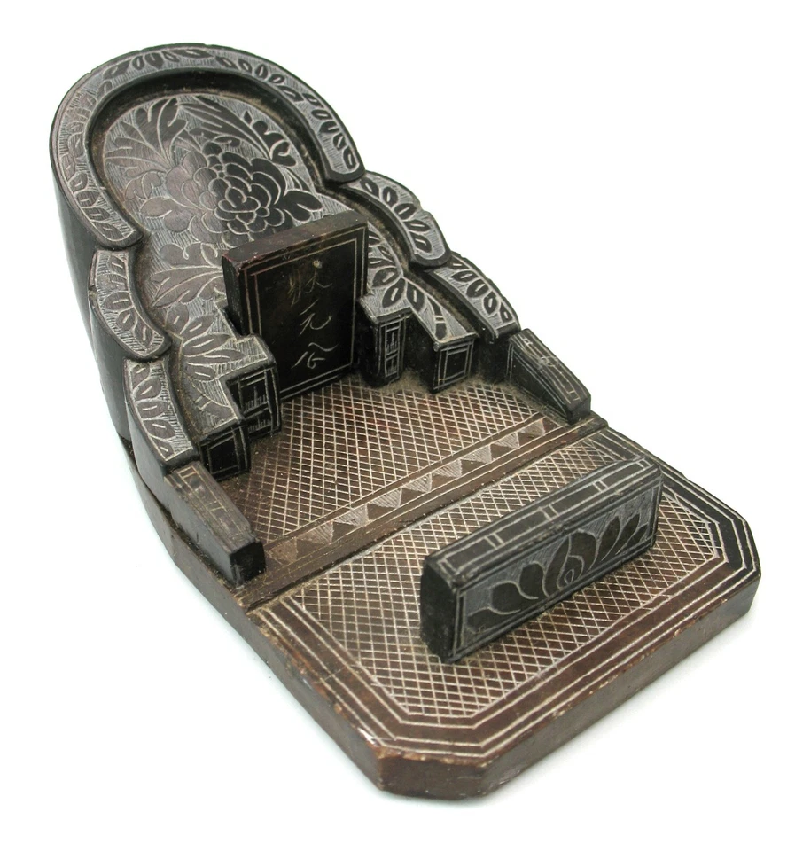 Antique Chinese Sarcophagus Grand Tour Coffin Tomb Mausoleum with Honor Name - Image 2 of 4