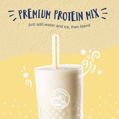 Mezcla de bebidas proteicas Big Train Fit FrappeMocha, 3 libras (paquete de 1) - Imagen 2 de 4