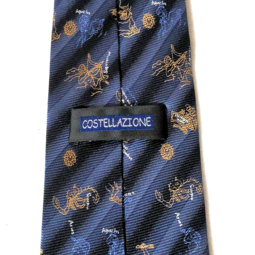 Constellation Pattern Necktie Stylish Star Sign D… - image 4
