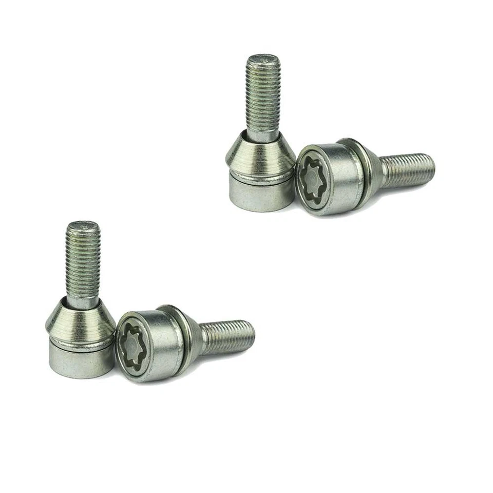 Boulons Antivol Protections conique 60° M12x1,5 35mm pour VW Caddy I Caddy II Ka - Photo 4/4