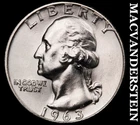1963-D Silver Washington Quarter - Choice Gem Brilliant Uncirculated  #J8151