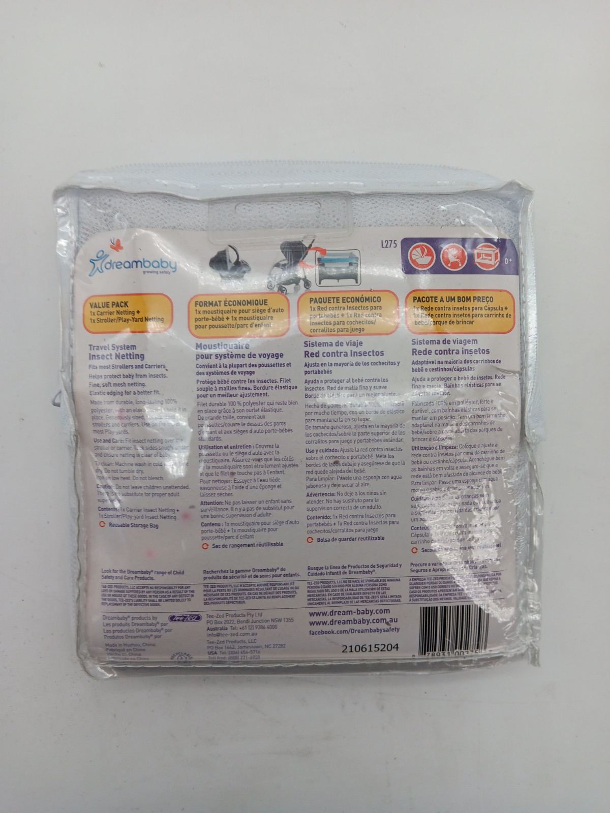 Dreambaby Travel System Insect Netting- White