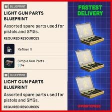 🎮 ARC RAIDERS - LIGHT GUN PARTS  BLUEPRINT - ALL PLATFORMS
