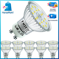 GU10 LED Leuchtmittel 4,9W 10Er-Pack Kaltweiß 6000K 585 Lumen Flimmerfrei